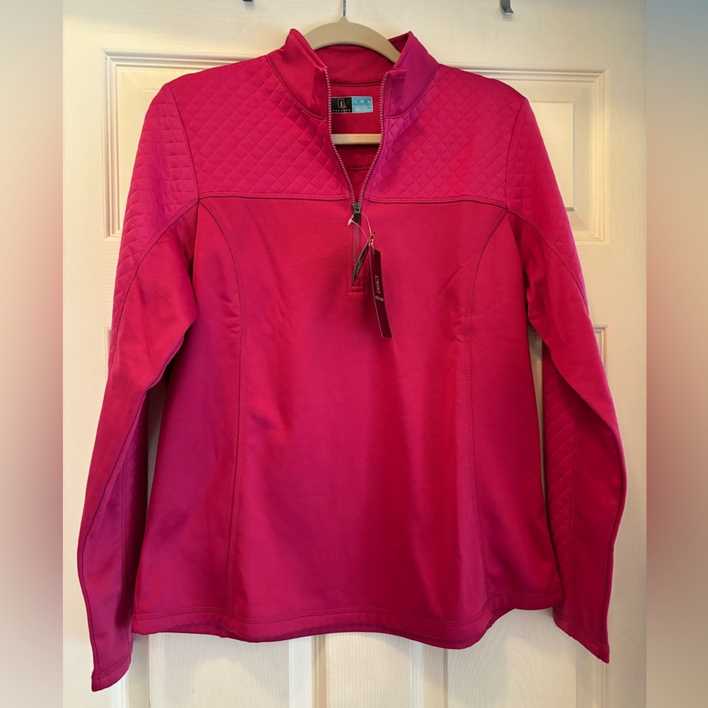 NWT PGA Tour Official 3/4 zip jacket with sun protection Size L